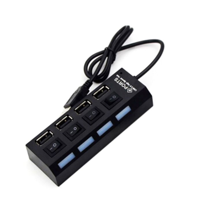Usb%20High%20Speed%204-Port%20Hub%20Indepen%20Switch%20Hub%20Four-Position%20Splitter%20Hub%20-%20Black%20-%20Image%202