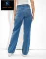 Casual Denim Jeans Pants for Women - Blue. 