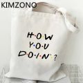 Friends Tv Show shopping bag bolsa recycle bag shopper shopping bag jute string sacolas. 