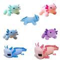 25cm Cute Stand Axolotl Stuffed Animal Plush Toy Pink Axolotl Plushie Pillow Doll Kids Birthday Gift Home Decoration. 