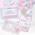 Stationery Notepad DI80 pcs/pack Cute Cartoon Y Scrapbook Diary Planner Decorative No Sticky Notes Leave a Message for Students.