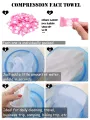 100PCS Disposable Portable Compression Face Towel Cotton Washcloth for Travel, Home,Camping and Other Outdoor Activities.