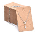 100Pcs Earrings Necklace Holder Display Cards Jewelry Display Kraft Cards Label Encounter.