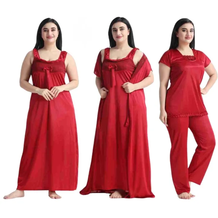 Women%204%20Part%20Comfortable%20Long%20Solid%20Night%20Dress%20for%20Comfortable%20Nighty%20Set%20-Maxi%20-%20Image%202