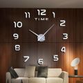 Fashion Modern Design Large Wall Clock 3D DIY Quartz Clocks Watches Acrylic Mirror Stickers Living Room Home Decor Horloge. 