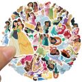 52PCS Disney Cartoon Cute Princess Stickers Aesthetic Decal Decoration Laptop Motorcycle Luggage Car Sticker for Girl Kid. 