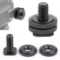 Reinforced 1/4 Inch Screw Adapter with Double Nut for Camera Up Down Lock Screw. 