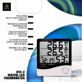 HTC-2 Digital LCD Thermometer Hygrometer Electronic Temperature Humidity Meter with Alarm Clock and CALENDER. 
