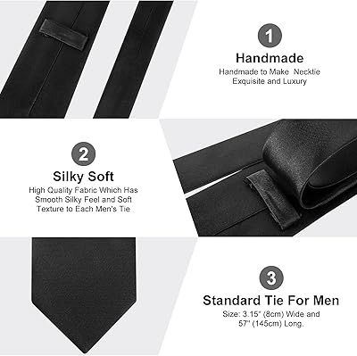Black%20New%20Mens%20Solid%20Color%20Black%20Ties%20-%20Image%203