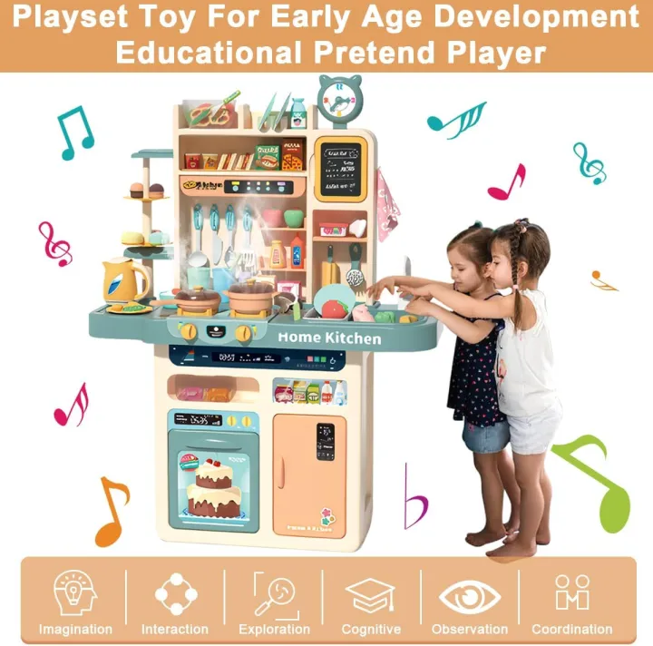 Kids%20Kitchen%20Playset%2087PCS%20Mini%20Kitchen%20Toy%20Set,%20Toddler%20Cooking%20Pretend%20Play%20Kitchen%20Appliances%20with%20Light%20&%20Sound%20Simulation%20of%20Spray%20Sink%20Fruit%20Vegetable%20Children%20Role%20Play%20Toy%20for%20Girls%20Boys%20Gift%20-%20Image%203