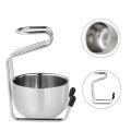 Stainless Steel Shaving Brush Set Men's Shaving Dry Wet Cup Shaving Holder Set Male Beard Soap Bowl Shaving Stand Cleaner Tool. 