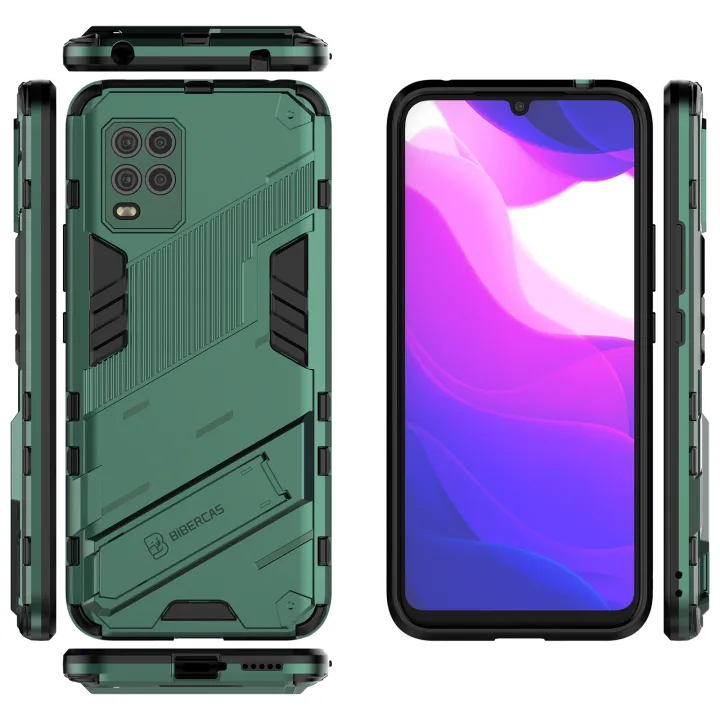 Shockproof%20Armor%20Phone%20Case%20For%20Xiaomi%20Mi%2010%20Lite%20Rugged%20Bracket%20Anti-Fall%20Protector%20Cover%20-%20Image%203