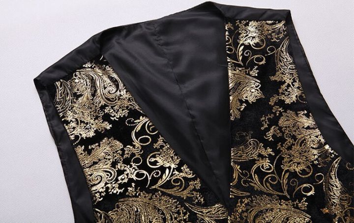 Mens%20Luxury%20Red%20Paisley%20Bronzing%20Steampunk%20Waistcoat%20Slim%20Fit%20V%20Neck%20Wedding%20Suit%20Vests%20Men%20Gothic%20Aristocrat%20Victorian%20Gilet%20-%20Image%204