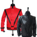 Rare Classic MJ MICHAEL JACKSON Costume Thriller Red Black Jacket For Fans Imitator Best Gift Halloween Clothing. 