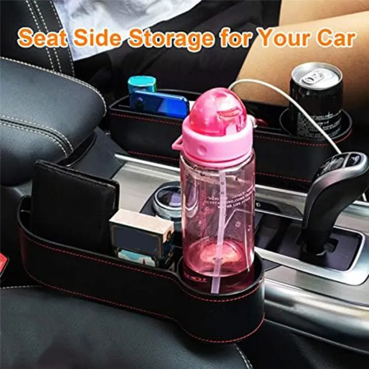 Car%20Seat%20Space%20Filler%20Organizer,%20Car%20Front%20Seat%20Storage%20Box%20with%20Cup%20Holder,%20Car%20Console%20Side%20Extra%20Storage%20Box,2PCS%20Easy%20to%20Use%20-%20Image%202