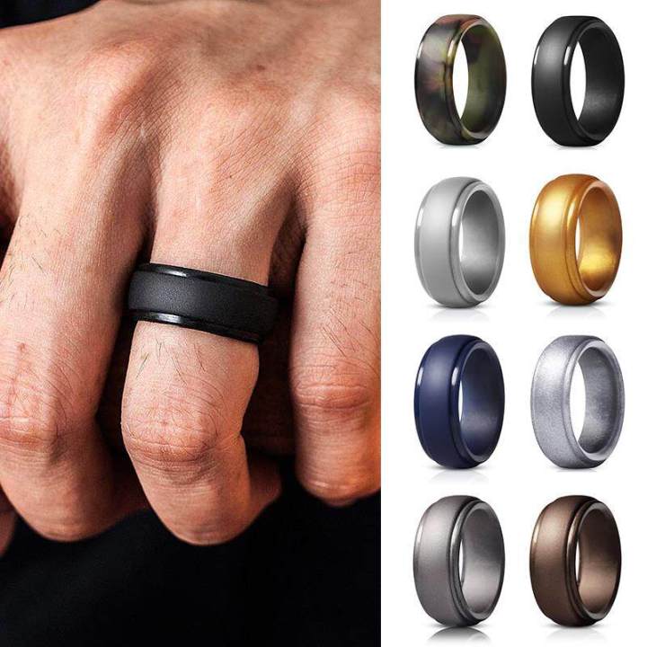 Men&Women Ring Silicone Rings Men Wedding Rubber Bands
