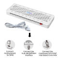 ALSEYE 5V 3pin Fan Hub ARGB PWM 4pin 1 To 9 Ports Splitter SATA Power Magnetic Suction ARGB Fan Controller for PC Case. 