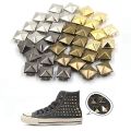 4 Claws Fashion for Hat,Bag,Clothes Pyramid Shape Metal Spikes Spots Nailhead Releasable Sewing Decor Garment Supplies Square Rivets DIY Studs.