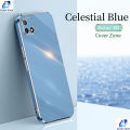 Hontinga for Realme C20 / C20A Back Cover Luxury 6D Plating Fashion Racing Side Pattern Soft Case Silicone Square Phone Cases. 