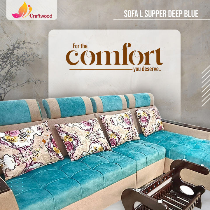 SOFA L SUPPER DEEP BLUE