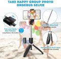 XT-02 Flexible 2 in 1 Bluetooth Selfie Stick Horizontal and Vertical Shooting Mobile Phone Tripod Remote Control Selfie Stand. 