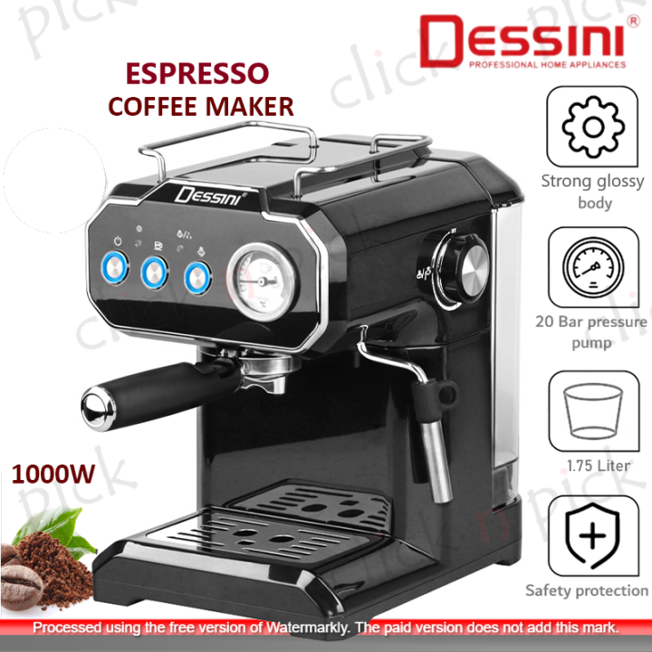 Dessini Brand Espresso Coffee Machine 1.75 Liter