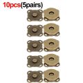 2/20pcs Sewing Metal Magnetic Snaps Clasps for Purse Handbags DIY Making Buttons Locks Plum Blossom Pins Clothes Craft Buttons. 
