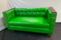 Lacquered Sofa Green (2 seater). 