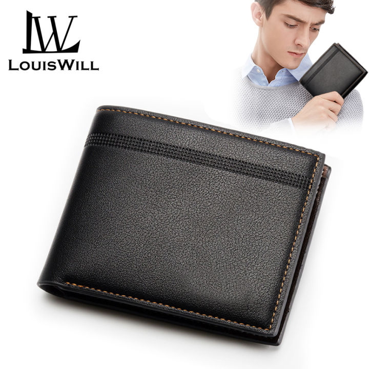 LouisWill%20Men%20Wallets%20Short%20Wallets%20Soft%20PU%20Leather%20Purse%20Bifold%20Wallet%20Money%20Cash%20Purses%20Clasp%20Coin%20Pouch%20ID%20Credit%20Cards%20Holders%20for%20Business%20Travel%20Office%20-%20Image%202