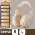 New Wireless Headphones Bluetooth 5.3 Foldable High Fidelity Stereo Sports Headset Music Game Earphone with Mic support TF Card.