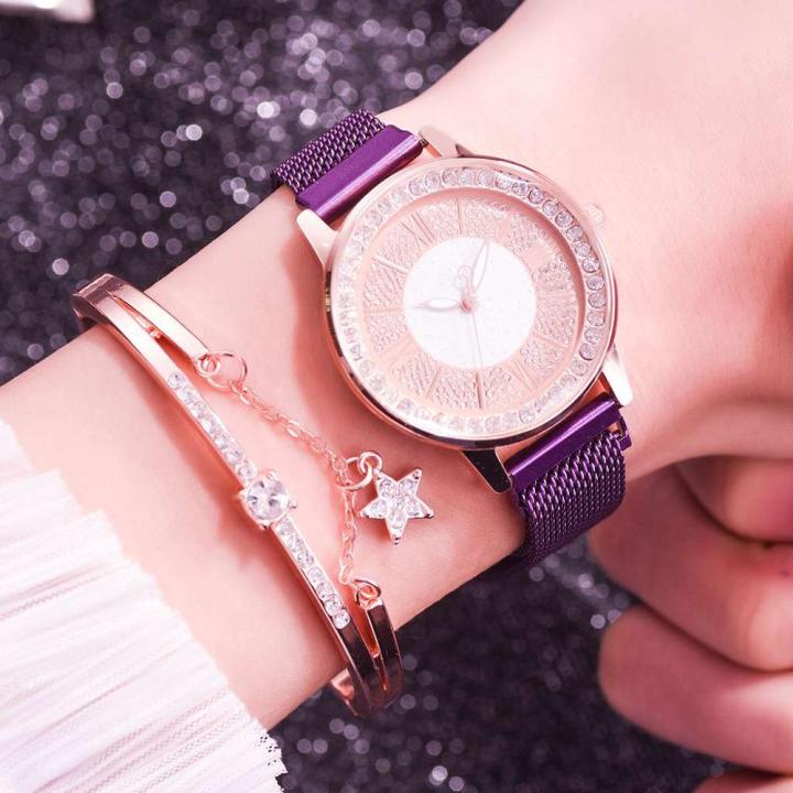 2pcs%20Set%20Luxury%20Women%20Watches%20Magnetic%20Rhinestone%20Female%20Clock%20Quartz%20Wristwatch%20Fashion%20Ladies%20Wrist%20Watch%20Relogio%20Feminino%20-%20Image%207