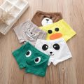 Children's Cotton Underwear Boys' Children's Middle and Big Children's Smiley Face Cartoon Boys' Boxers Boxers Underpants. 