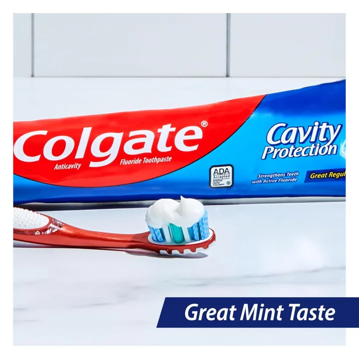 Colgate%20Cavity%20Protection%20Toothpaste%20with%20Fluoride,%20Minty%20Great%20Regular%20Flavor,%20Anti%20Cavity%20Toothpaste,%206%20Oz%20170%20g%20(USA)%20-%20Image%203