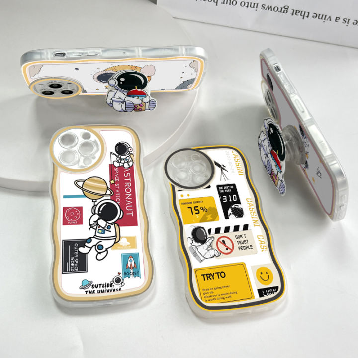 Jizetin%20for%20OPPO%20Reno8%20T%20Back%20Cover%20+%20Free%20Pop%20Socket%20Pick%20Stars%20Astronaut%20Soft%20Wavy%20Shape%20TPU%20Phone%20Case%20For%20Girls%20Boys%20-%20Image%203