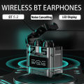 M25 TWS Bluetooth 5.3 Headset HiFi Stereo Earbuds Noise Cancellation Smart Touch Sweatproof Gaming Headset with Mic.