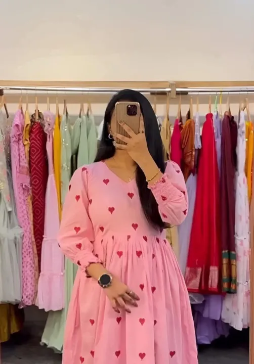 Print%20Gown%20New%20Exclusive%20Designed%201piece%20long%20kurti%20For%20Stylish%20Women%20-%20Image%204