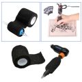 Black Tape Tattoo Handle Bandage Anti-slip Athletic Nonwoven Waterproof Disposable Self-adhesive Elastic Bandage Grip Cover Wrap.