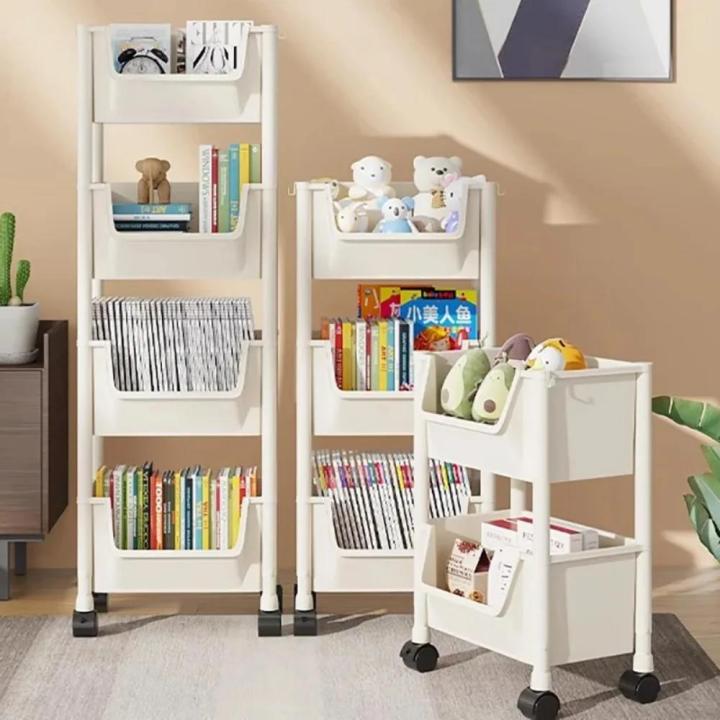 3/4/5 Tier Trolley Storage Organizer with Wheels Mobile Toy