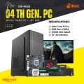 Intel Core i5 4th Gen. (RAM 8GB DDR3) (SSD 128GB or HDD 500GB) (19" LED MONITOR) Windows 10 Full Desktop Computer. 