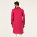 Masculine Semi Fit Panjabi Casual Panjabi - Hot Pink. 