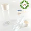 Homeopathy Medicine Small Tiny Empty Clear Glass Bottle With Cap - 6 ml (10pcs).