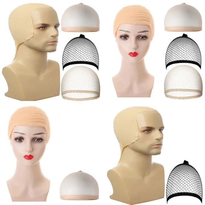 Halloween COS Scalp Wig Bald Monk Simulation Scalp Fake Scalp Head Cover Masquerade Show Props