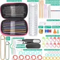 Crochet Hook Set | Different Sizes of Crochet Aluminum Hooks and Various Crocheting Accessories | Crocheting Set for Beginners and Experienced Crocheters. 