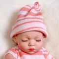 【The road to happiness Store】30cm Waterproof Sleeping Dolls Reborn Full Silicone Winter Reborn Baby Lifelike Real Babies Toys Gift Girls Dolls. 