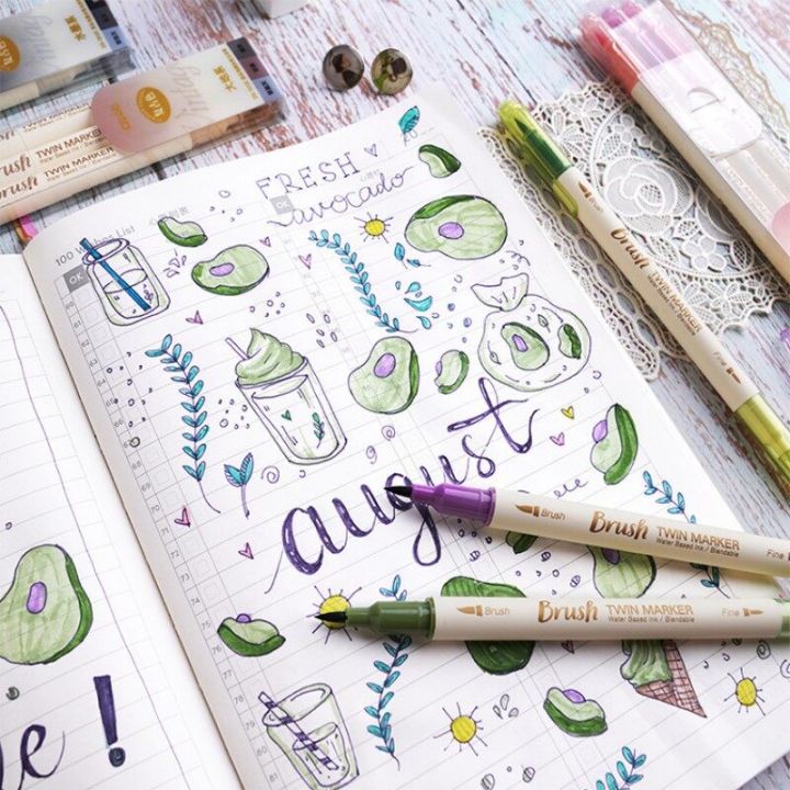 Retro%20color%20Brush%20Pens%20Set%20Dual%20side%20Fine%20Liner%20Water%20Based%20Ink%203PCS%20set%20-%20Purple%20-%20Image%203