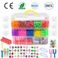 Rubber Bands DIY Weaving Tool Box Creative Set Elastic Silicone Bracelet Kit Kids Toys for Children Girls Gift.
