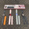 X10 Mini Smart Watch Bluetooth Calling, Two Belt, Heart Rate Monitoring Smartwatch for Ladies and Babies.