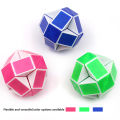 GC 5 Pack Magic Snake Cube, 24 Blocks Twist Puzzle Toys, Mini Snake Speed Cubes For Kids, Party, Not Easily Faded.