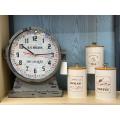 3x Tea Coffee Sugar Canisters Set with Lid Kitchen Storage Jar Food Container. 