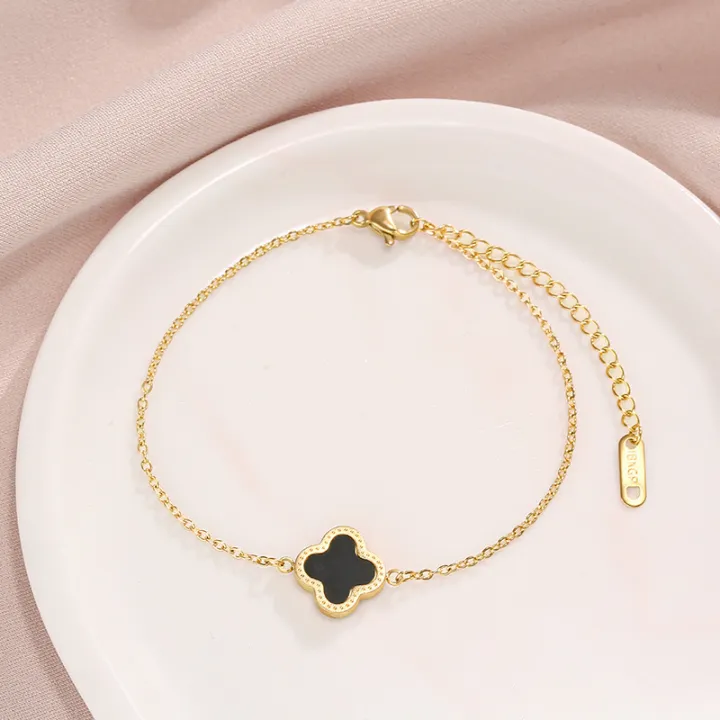 Leaf%20Clover%20Jewelry%20Bracelet%20for%20Women%20Lucky%20Charm%20Bangle%20Wrist%20Jewelry%20-%20Image%207